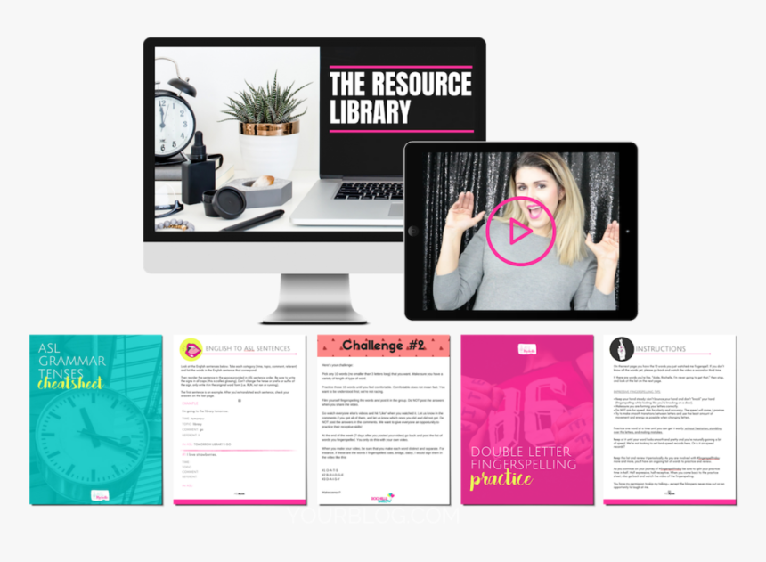 Resource Library Mockup Prefooter - Flyer, HD Png Download