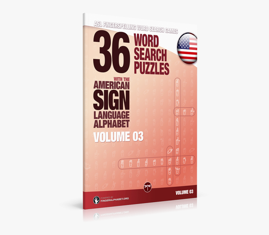 36 Word Search Puzzles With The American Sign Language - American Football, HD Png Download
