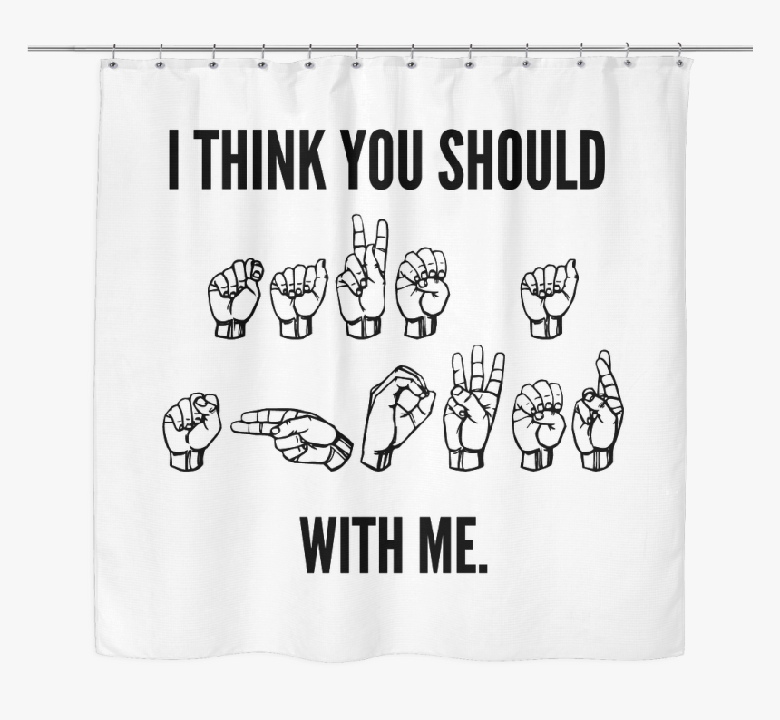 Asl Shower Curtain , Png Download Sign Language, Transparent Png