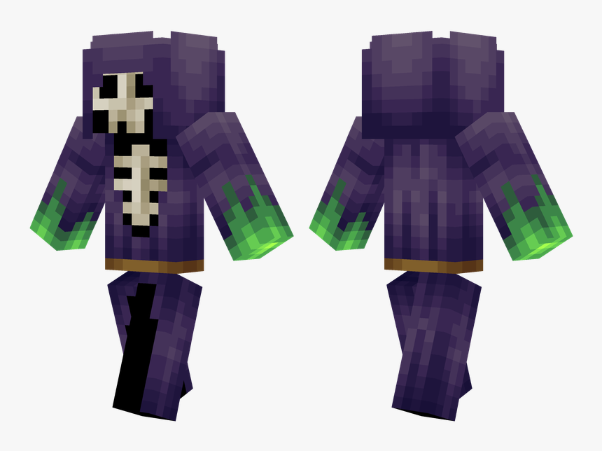 Transparent Skull Kid Png - Minecraft Skin Green Steve, Png Download