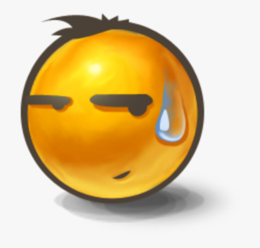 #mq #tear #drop #yellow #emoji #emojis - Serious Emojis, HD Png Download