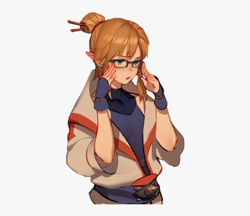#link #zelda - Link With Glasses, HD Png Download