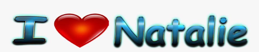 Natalie Love Name Heart Design Png - Tarun I Mis U Name Images Download, Transparent Png