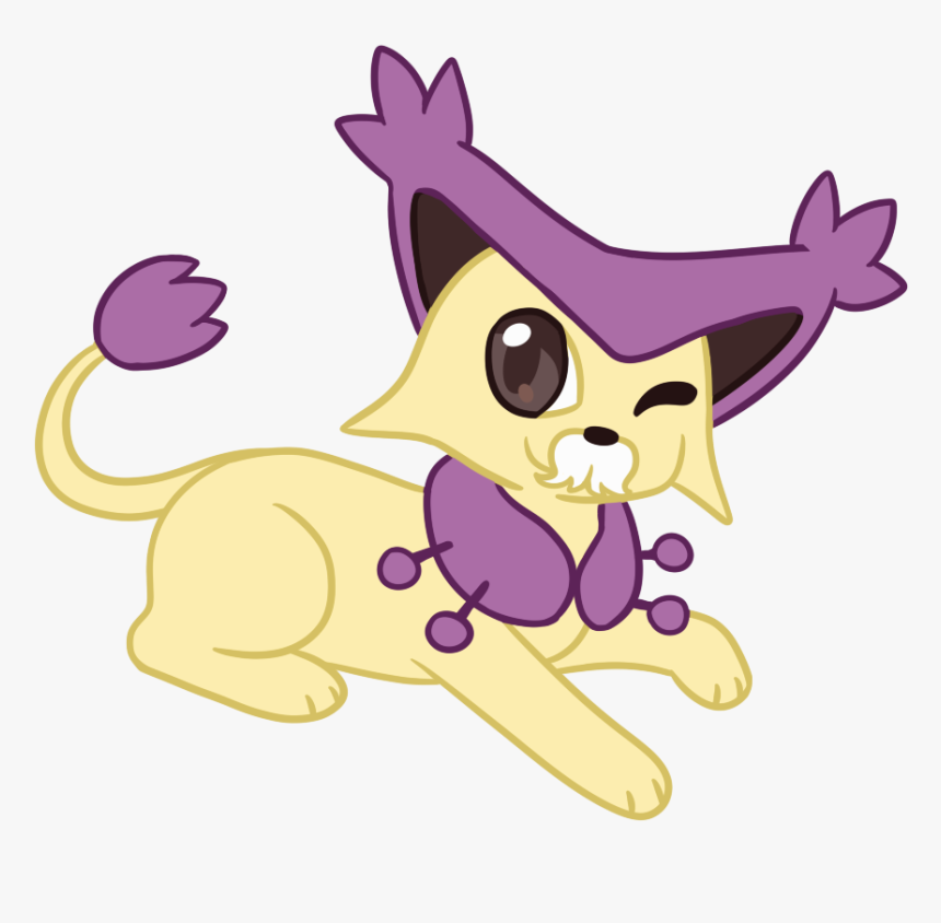Male Delcatty // My Starter Poke // With A Mustache - Cartoon, HD Png Download