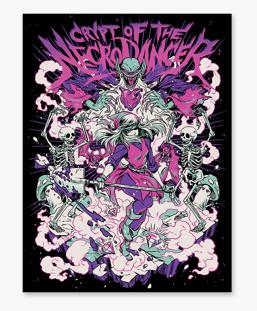 Crypt Of The Necrodancer Poster, HD Png Download