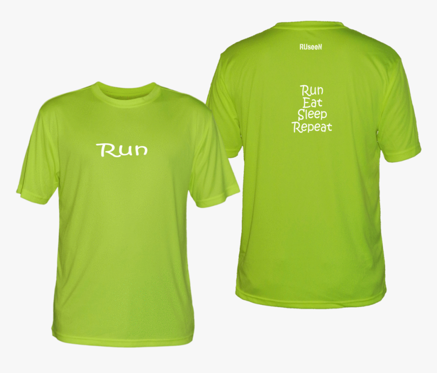 Men S Reflective Short Sleeve Shirt - Mens Running Shirt Pattern, HD Png Download