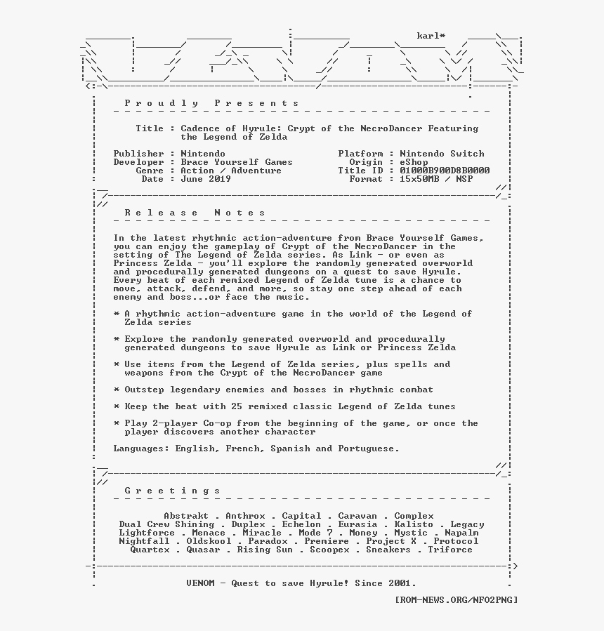 Cadence Of Hyrule Crypt Of The Necrodancer Featuring - New South Wales, HD Png Download
