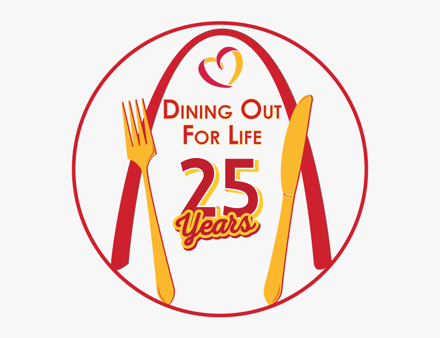 Dining Out For Life 25th Logo - テレビ & オール 電化 ハウス, HD Png Download