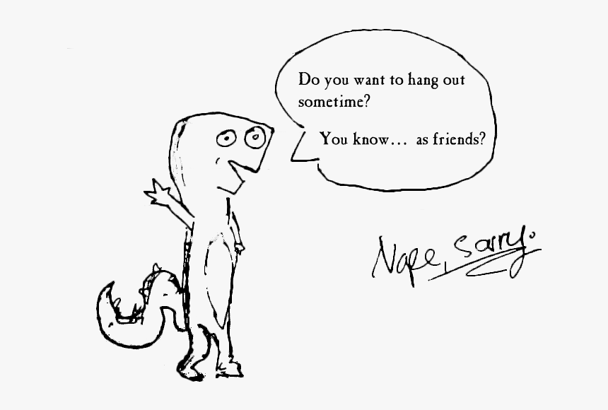 Do You Want To Hang Out Sometime You Know As Friends - Cartoon, HD Png Download