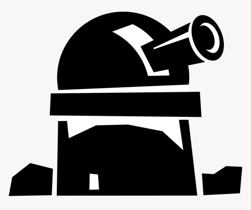 Vector Illustration Of Telescope Observatory Studies, HD Png Download