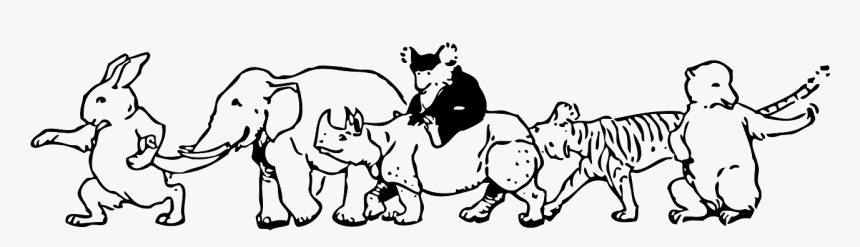Animal Parade Clip Art, HD Png Download