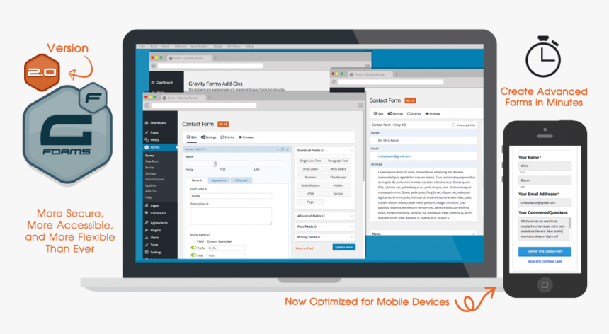 Gravity Forms Wordpress Plugin, HD Png Download