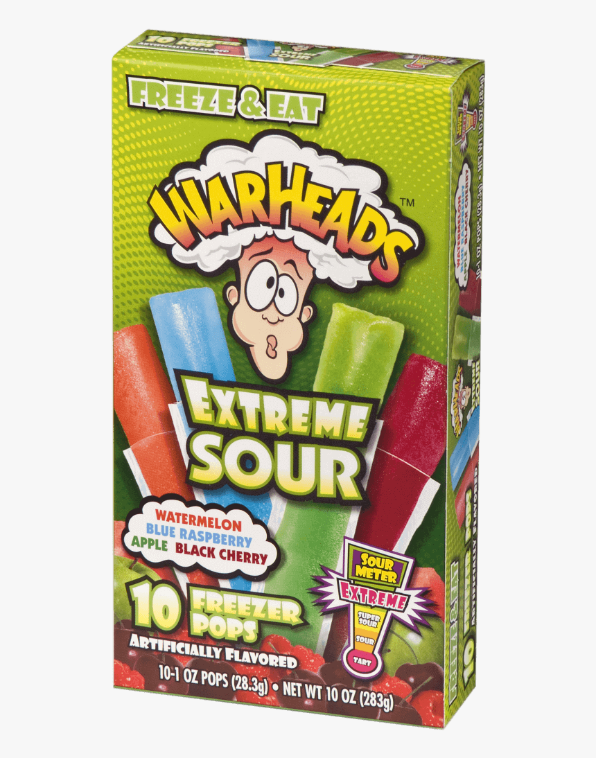 Warheads Extreme Sour Freezer Pops - Bath Toy, HD Png Download