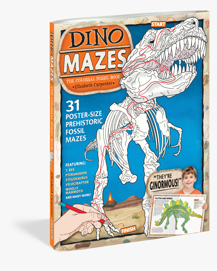 Cover - Dinomazes: The Colossal Fossil Book, HD Png Download