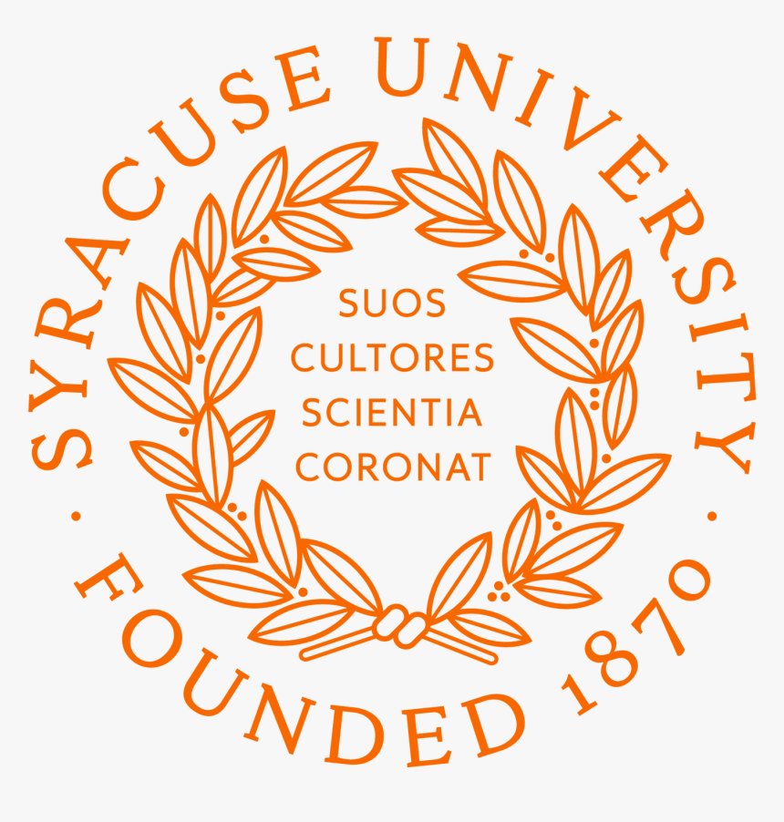 Official University Seal, Including The Motto And 1870 - Syracuse University Logo Png, Transparent Png