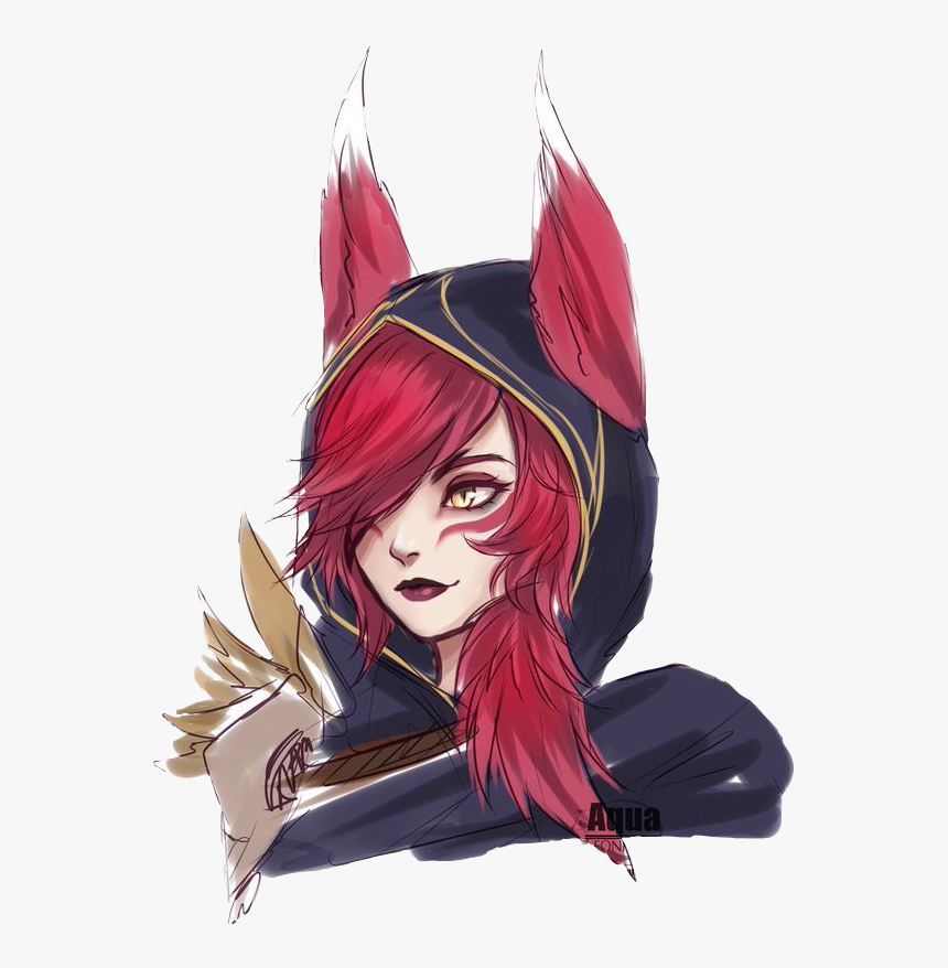 #xayah #lol #leagueoflegends #freetoedit - Xayah League Of Legends Art, HD Png Download