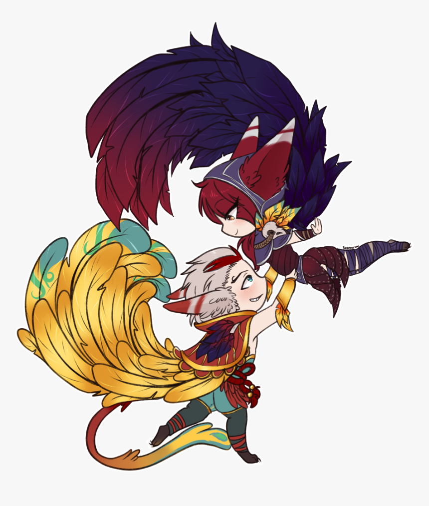 Seareerie Get Down With Me - Couple League Of Legend, HD Png Download