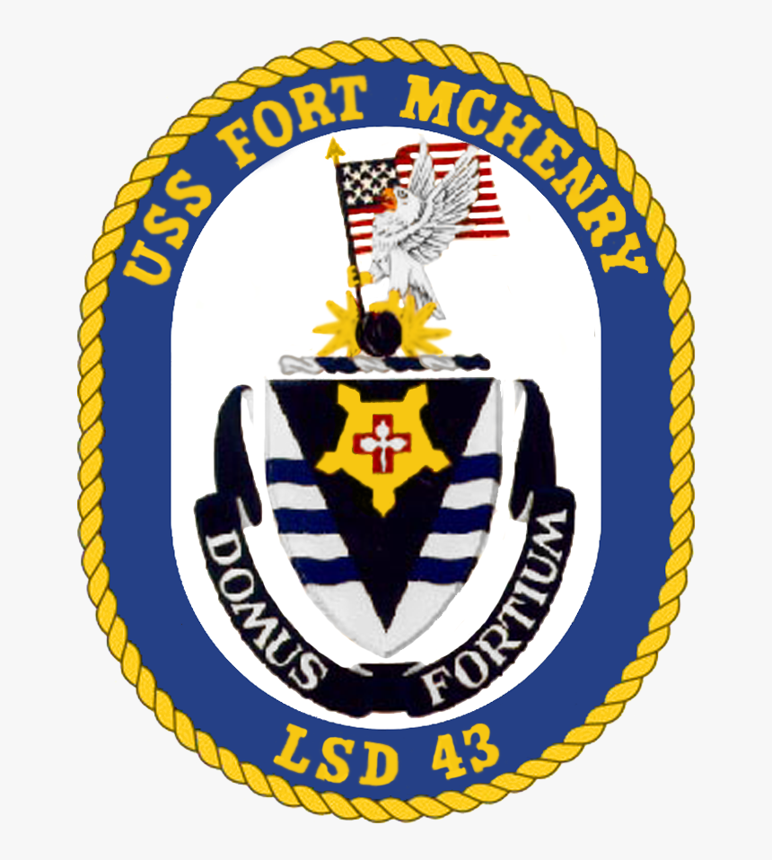 Uss Fort Mchenry Lsd-43 Crest - Uss Fort Mchenry Logo, HD Png Download