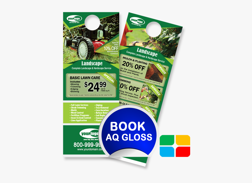 Landscaping Door Hangers La010022 425 X 11 Aq - Snow Removal Door Hanger, HD Png Download