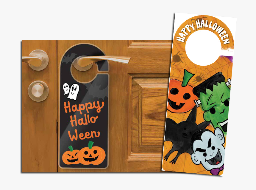 Door Hangers Halloween, HD Png Download