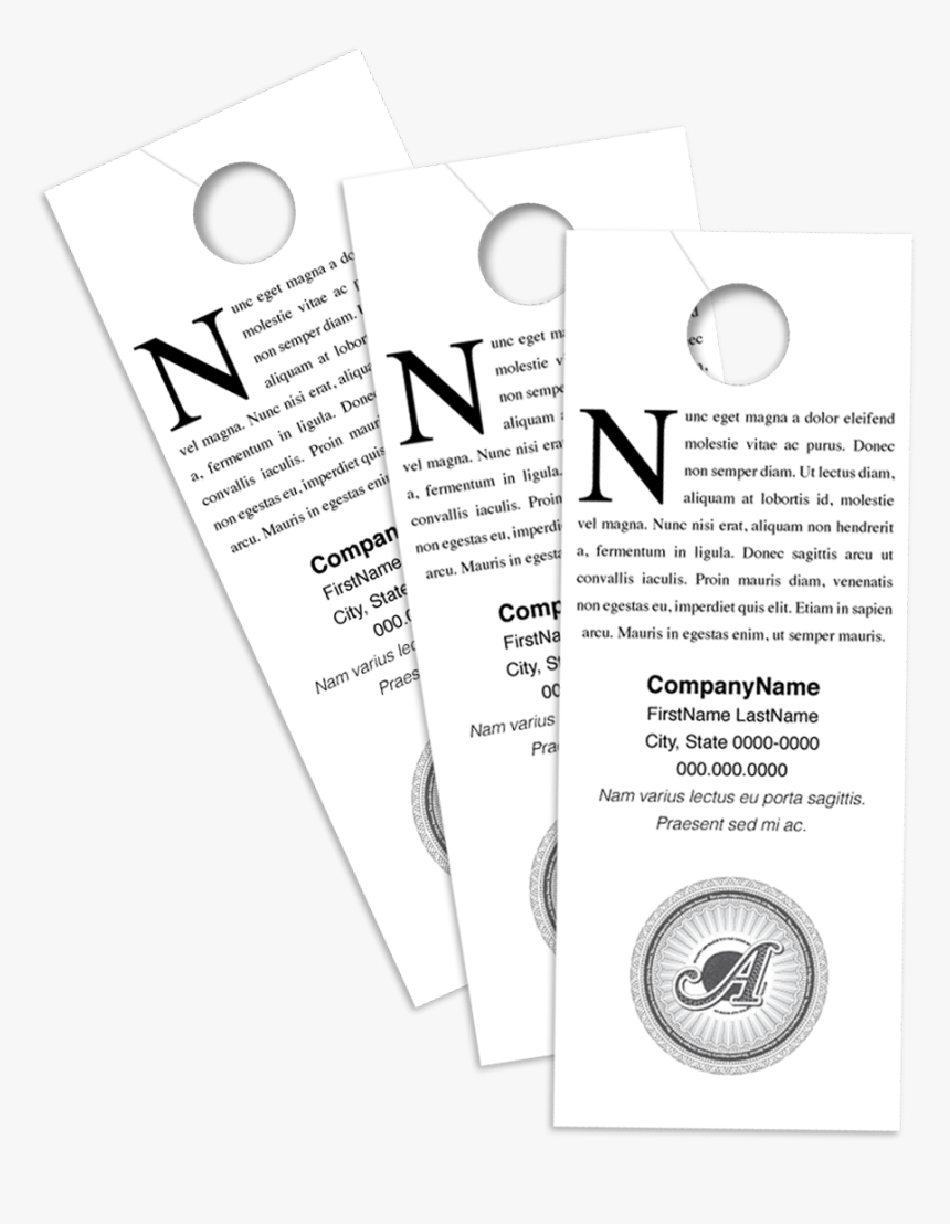 Door Hanger Mockup - Brochure, HD Png Download