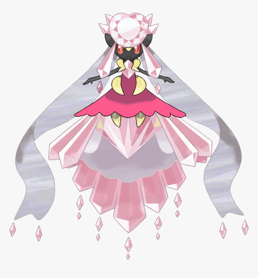 Mega Diancie Shiny By Javierx500-d7qnkbq - Pokemon Shiny Mega Diancie, HD Png Download