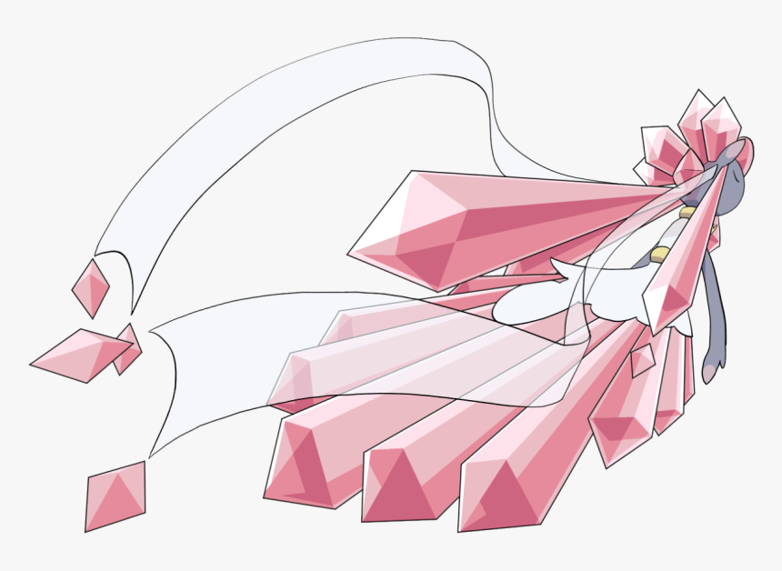 Pink Cartoon Fashion Accessory Joint - Pokemon Mega Diancie Png, Transparent Png