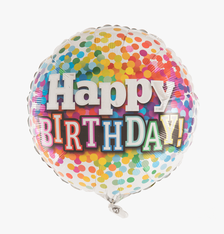 Birthday Rainbow Confetti - Balloon, HD Png Download