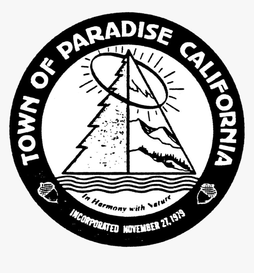 Seal Of Paradise, California - Butte County Paradise Ca Seal, HD Png Download