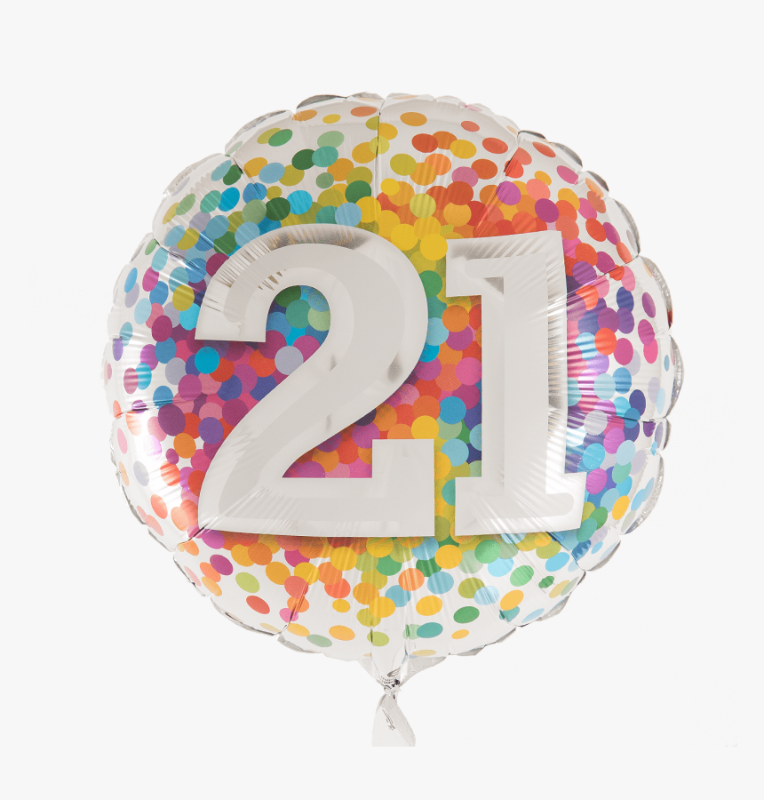 21 Rainbow Confetti - Happy Birthday 21st Png, Transparent Png