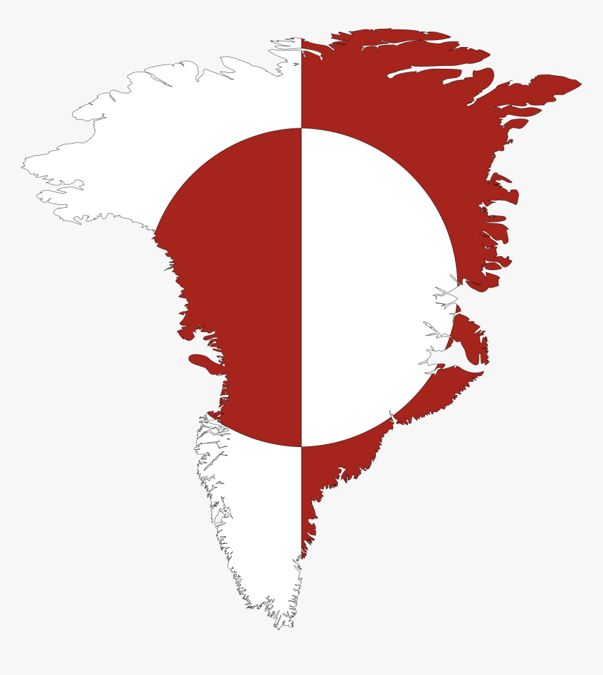 Hd This Free Icons Png Design Of Greenland Map Flag - Greenland Flag On Country, Transparent Png