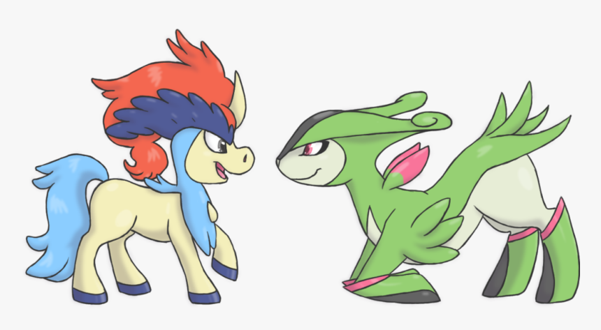 Virizion And Keldeo By Neothebean , Png Download - Pokemon Virizion And Keldeo, Transparent Png