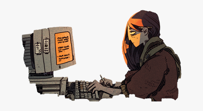 Dev And Computer - Cartoon, HD Png Download