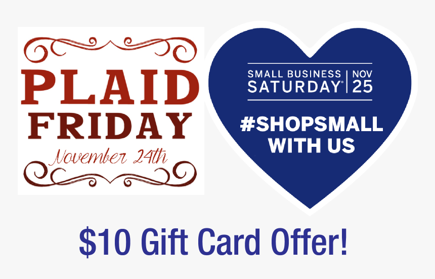 Plaid Friday And Small Business Saturday 10 Gift Card - Plaid Friday, HD Png Download