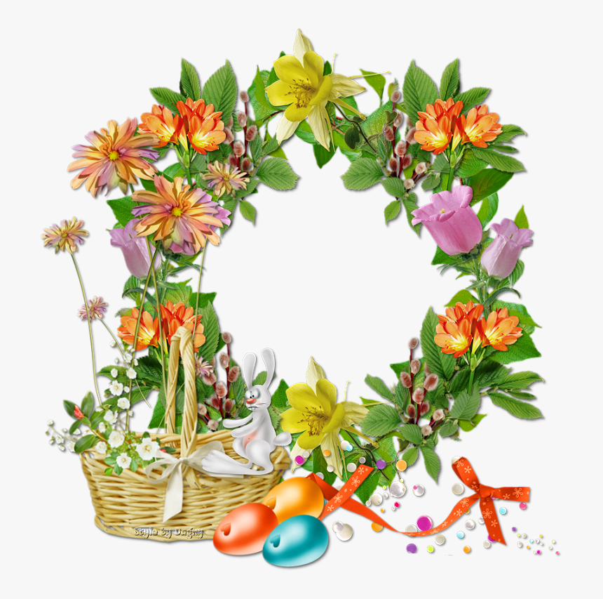 Clusterframeeaster02 - Cluster Frame Png Tropical, Transparent Png