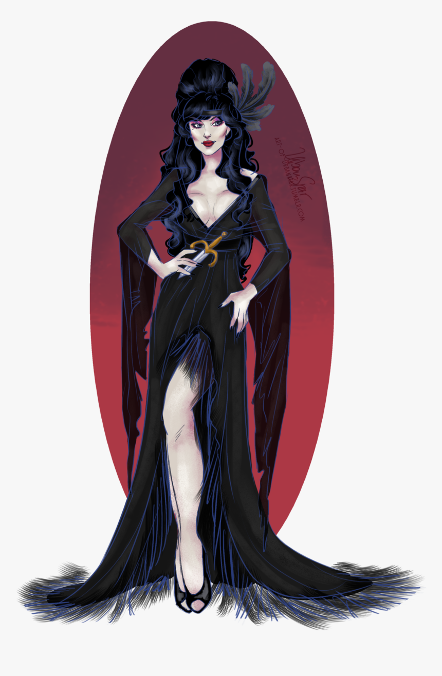 20′s Elvira On Her Way To Slay 
please Do Not Alter - Elvira Art, HD Png Download