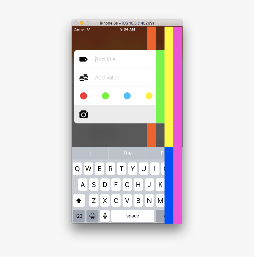 View Moving Upon Keyboard Load - Custom Uialertcontroller Swift 3, HD Png Download
