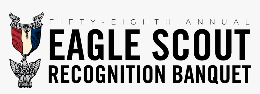 58th Eagle Scout Banquet Logo - Black-and-white, HD Png Download