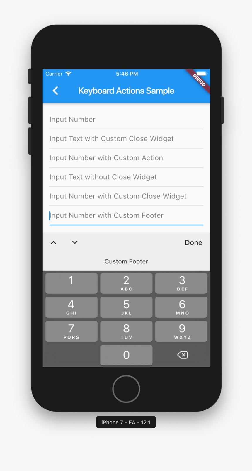 Screen Shot 2019 05 22 At 5 46 50 Pm - Flutter Keyboard Actions, HD Png Download