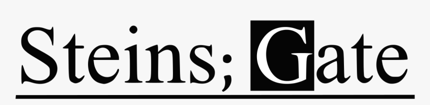 Steins Gate Logo Png, Transparent Png