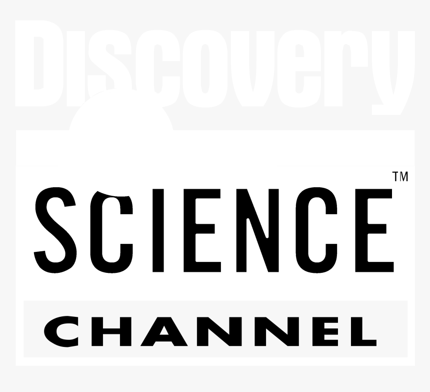 Discovery Science Channel Logo Black And White - Black-and-white, HD Png Download
