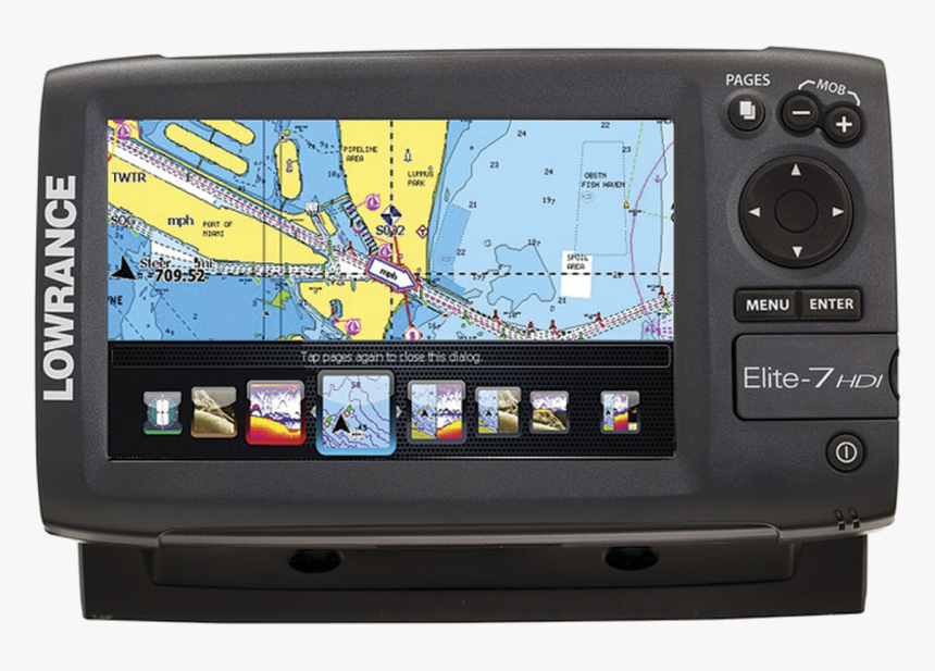 Click To Enlarge - Lowrance Elite 7 Gps, HD Png Download