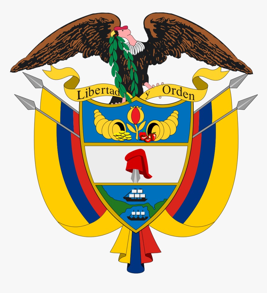 Coat Of Arms Of Colombia Png, Transparent Png