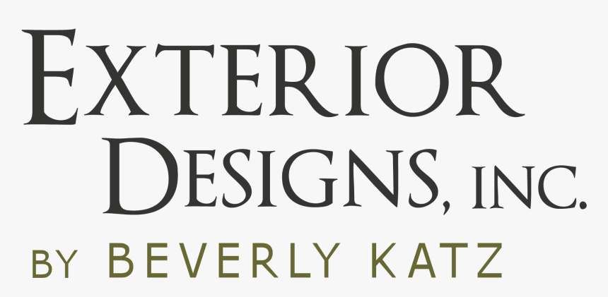 Exterior Designs By Beverly Katz Logo - Monochrome, HD Png Download