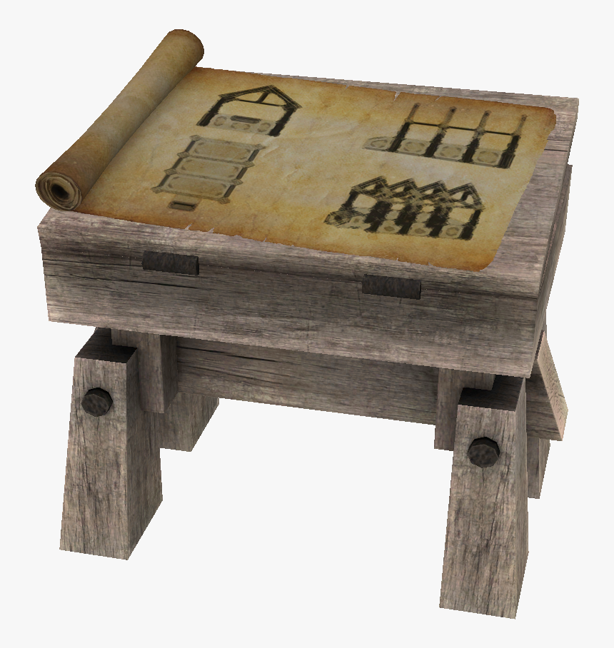 Elder Scrolls - Skyrim Drafting Table, HD Png Download