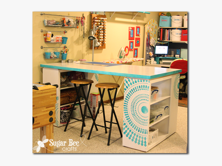 Craft Room With Table, HD Png Download