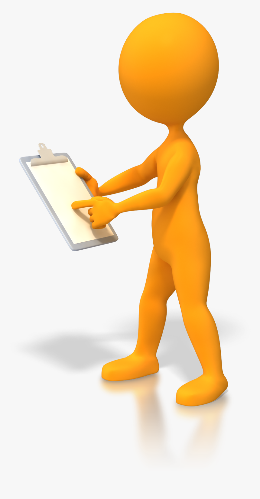 Animation Clipboard Stick Figure - Stick Figure Clipboard Clipart, HD Png Download