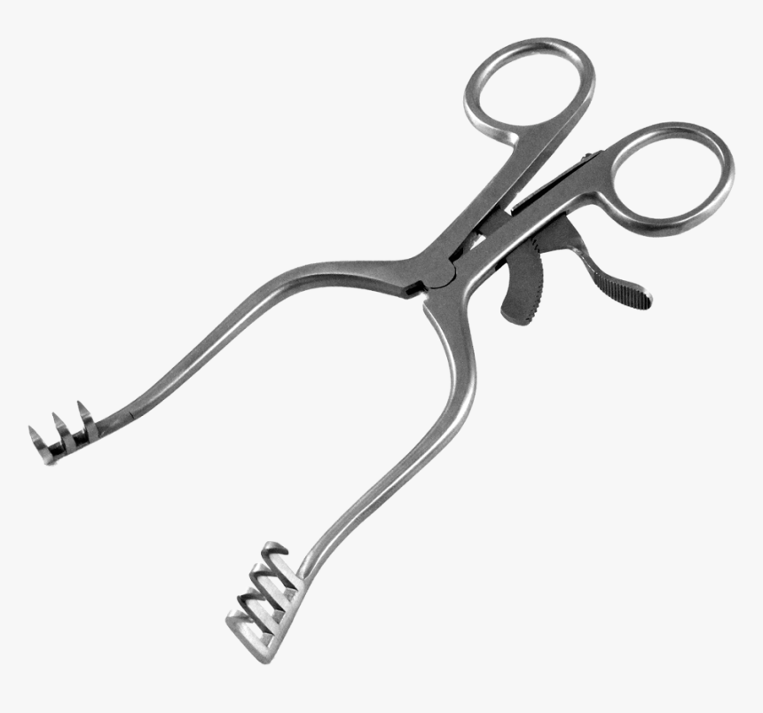 Retractor, Adjustable With Latch, Blunt, 16 Cm - Tongs, HD Png Download