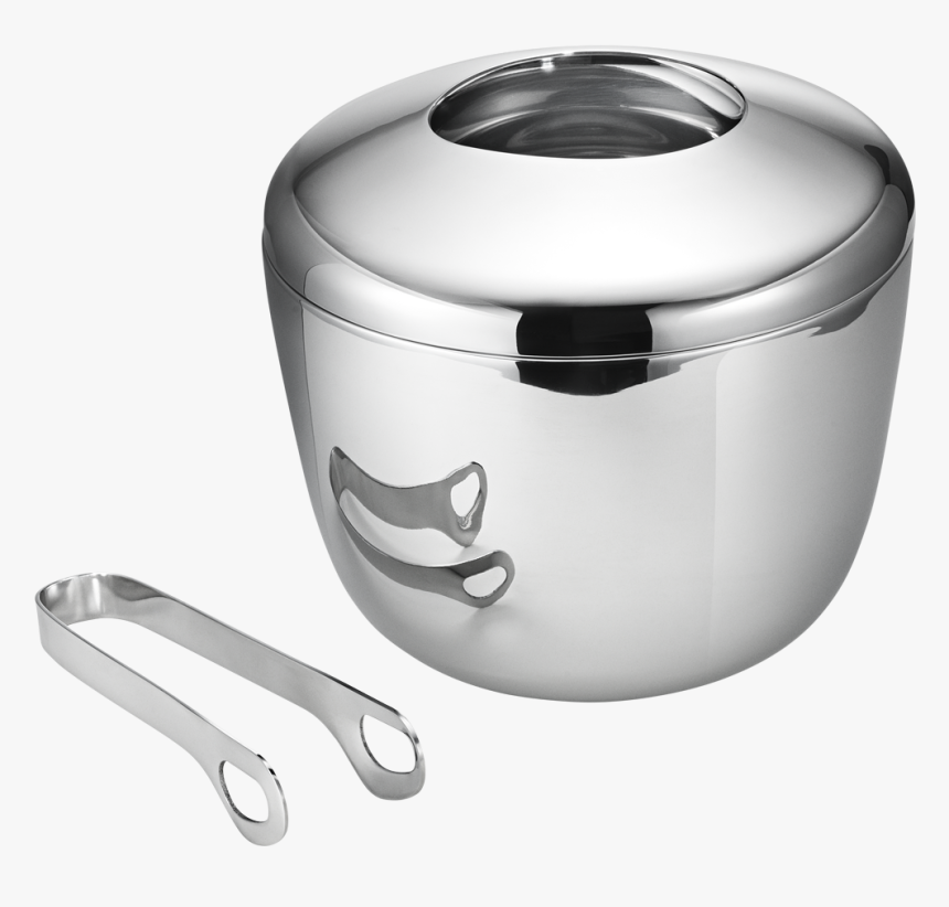 Sky Ice Bucket & Tongs , Png Download - Georg Jensen Ice Bucket And Tongs, Transparent Png