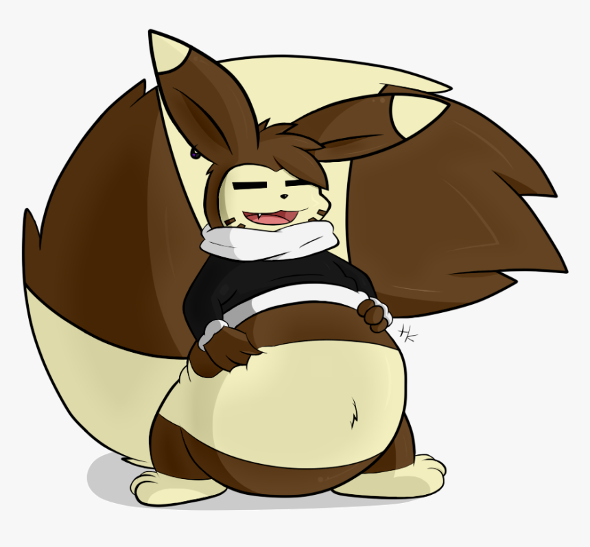 Ze Chubby Furret - Cartoon, HD Png Download